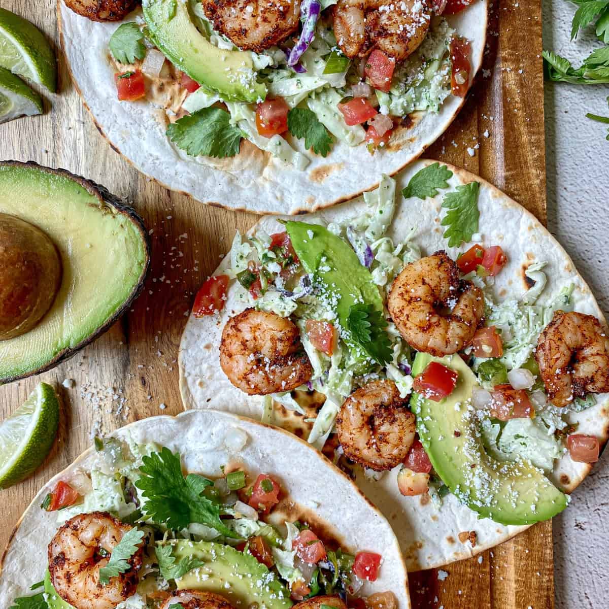 Easy Shrimp Tacos Happy Honey Kitchen