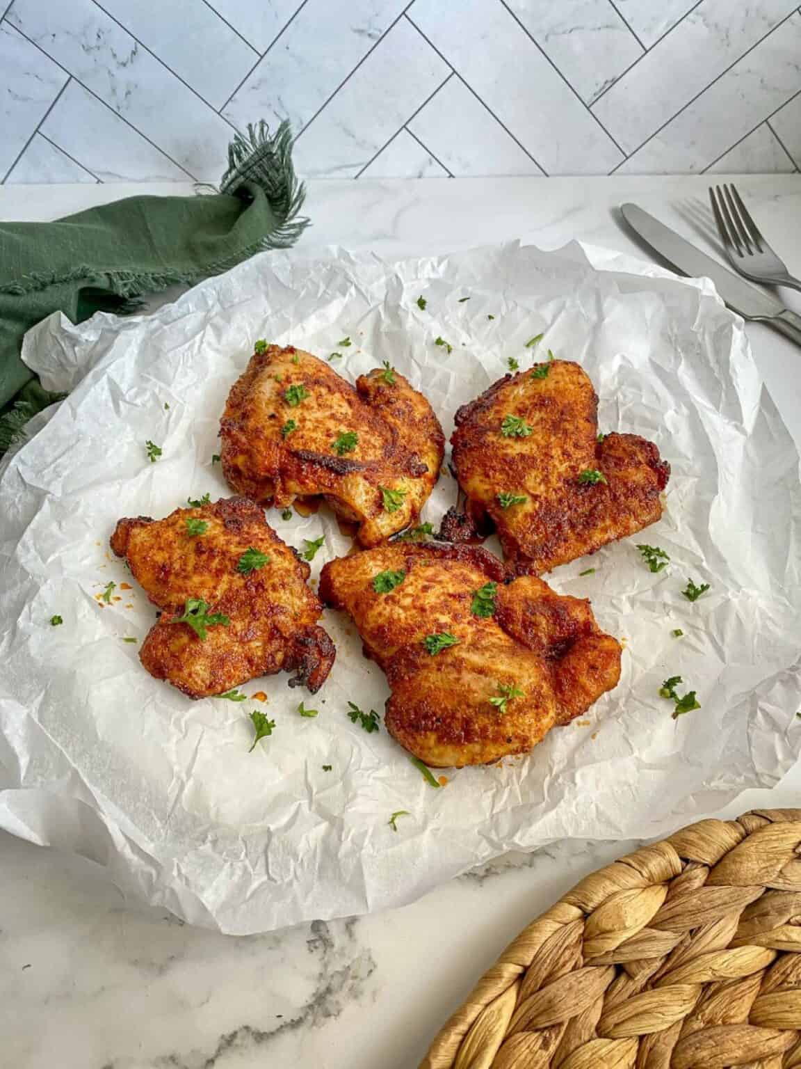 Air Fryer Boneless Skinless Chicken Thighs Happy Honey Kitchen