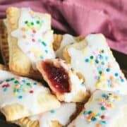 Pop Tarts (Toaster Pastries) with sprinkles and white icing.