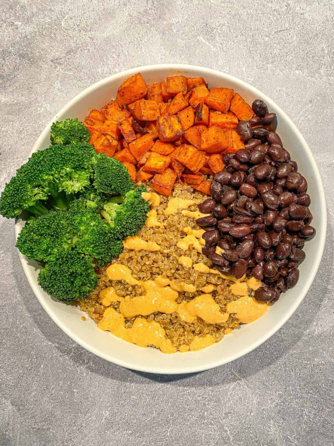 Vegan Taco Bowl with Cashew Cheese Sauce Happy Honey Kitchen