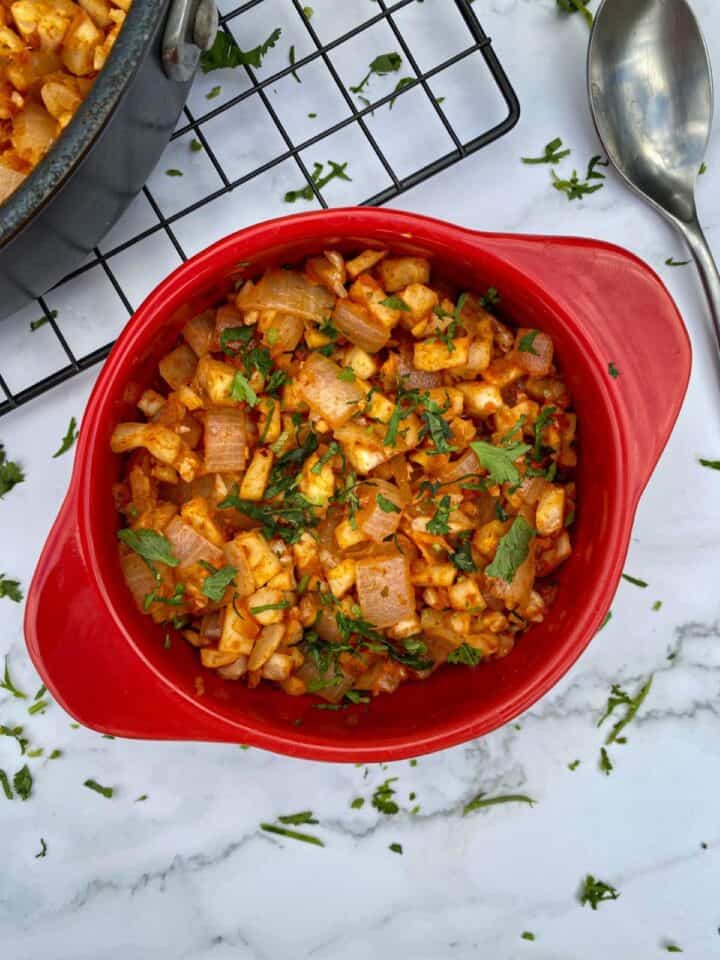 Cauliflower Spanish Rice with Salsa Happy Honey Kitchen