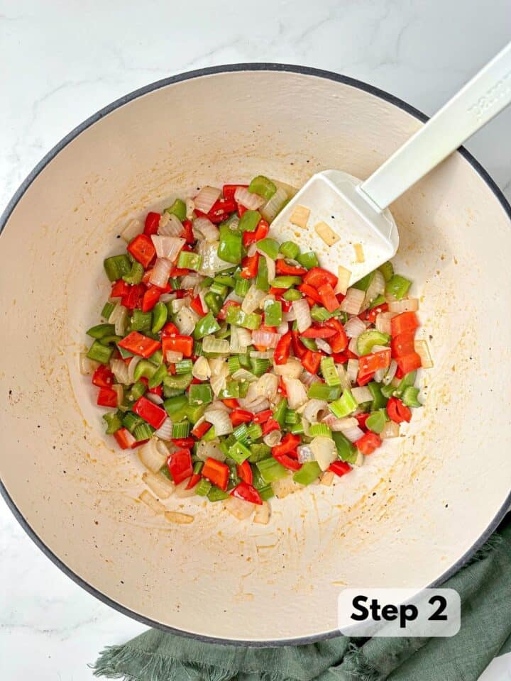 Dutch Oven Jambalaya (Creole Recipe) Happy Honey Kitchen