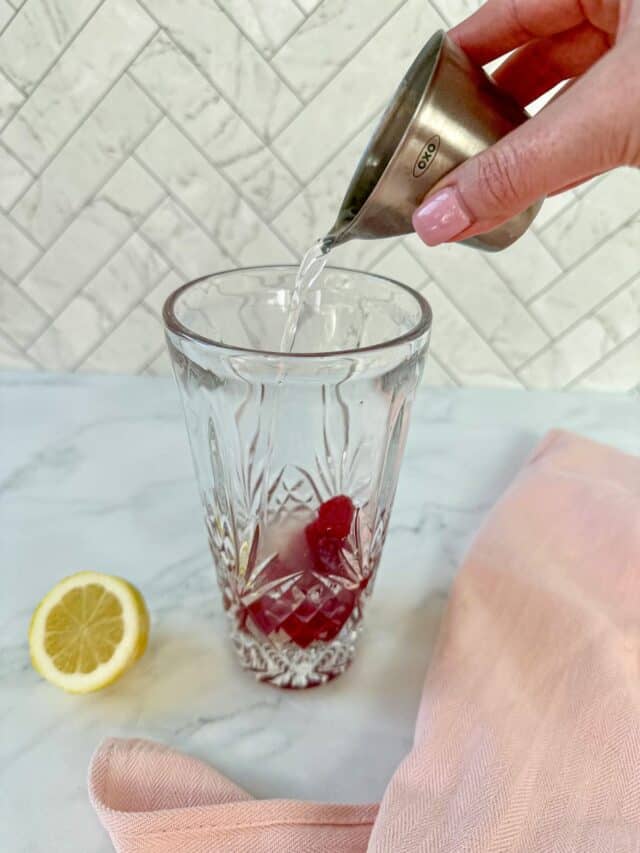 Raspberry Lemon Elderflower Gin Cocktail Happy Honey Kitchen