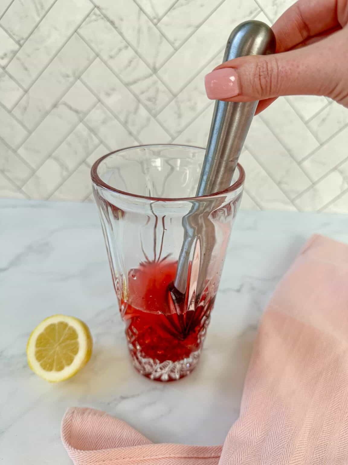 Raspberry Lemon Elderflower Gin Cocktail Happy Honey Kitchen