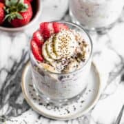 Strawberry overnight oats recipe.