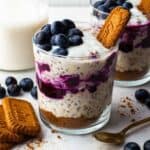 Blueberry overnight oats.