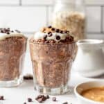 Chocolate peanut butter overnight oats.