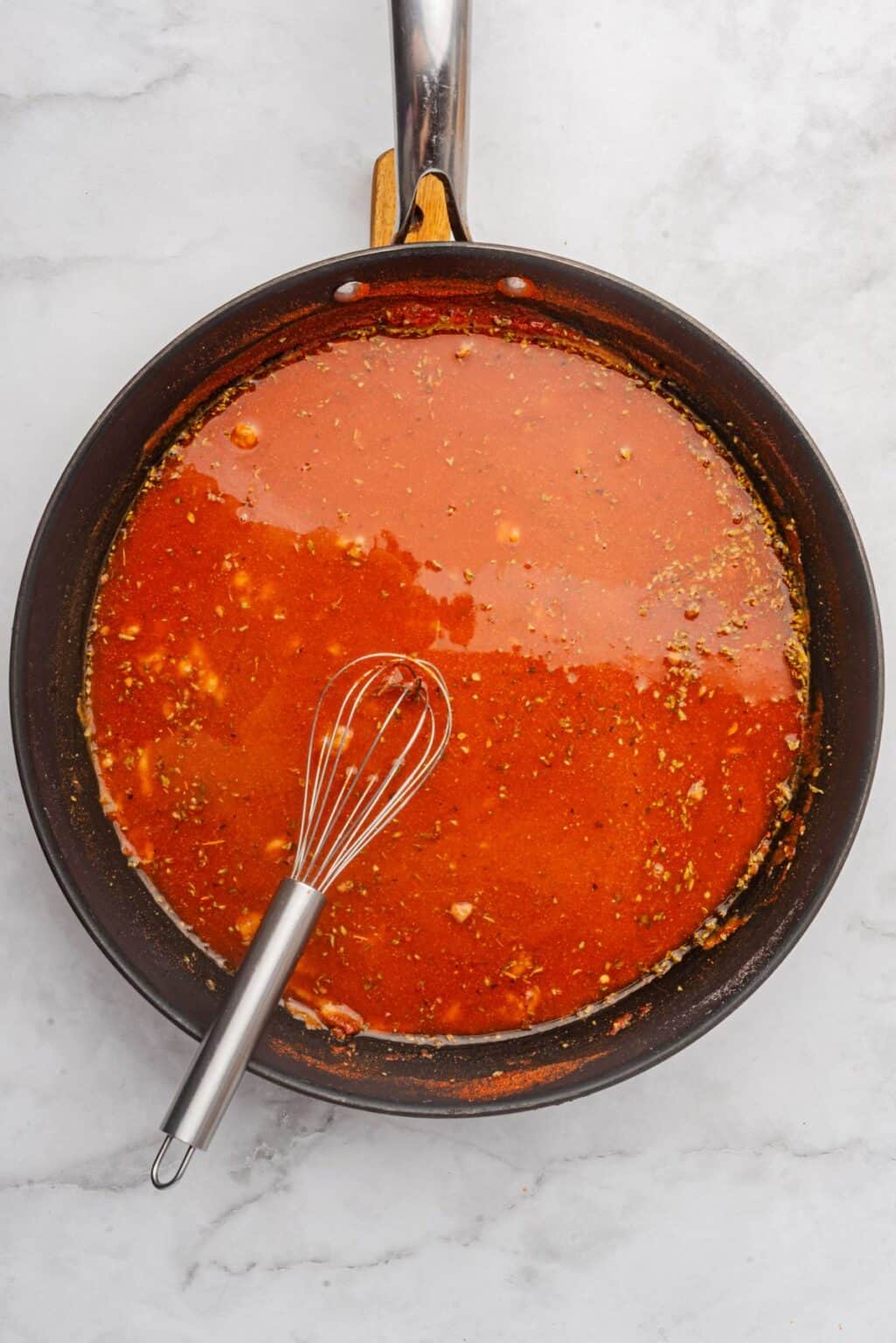 10 Minute Red Enchilada Sauce Recipe Happy Honey Kitchen